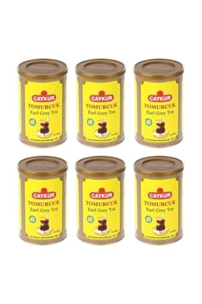 Çaykur Earl Grey Tea Tomurcuk Dökme Çay Teneke 6 X 200 G