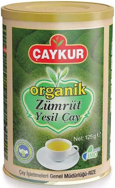 Caykur Organik Zümrüt Yeşil Çay 125 g X 12 Adet