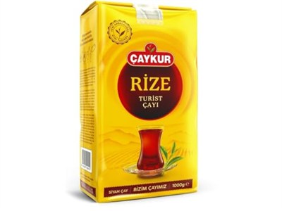 ÇAYKUR Rize Turist siyah çay, otantik Türk yaprak çayı, zengin aroma ve yumuşak tat, günlük lezzet ve kahvaltı çayı için, 1000 g