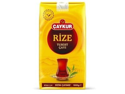ÇAYKUR Rize Turist siyah çay, otantik Türk yaprak çayı, zengin aroma ve yumuşak tat, günlük lezzet ve kahvaltı çayı için, 1000 g