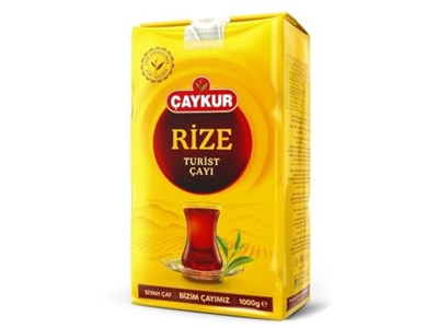 ÇAYKUR Rize Turist siyah çay, otantik Türk yaprak çayı, zengin aroma ve yumuşak tat, günlük lezzet ve kahvaltı çayı için, 1000 g