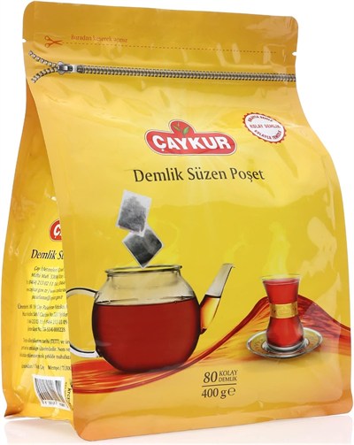 Çaykur Siyah Demlik Süzen Poşet Çay 400g