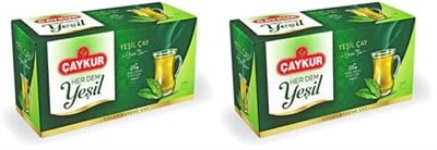 Çaykur Yeşilçay Süzme Poşet Sade 40 gr x 12 2li paket