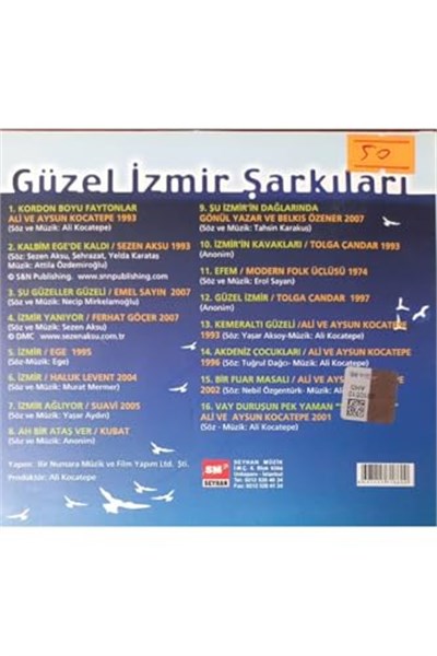 Cd Güzel Izmir Şarkıları/Songs Of Beautiful Izmir Cd