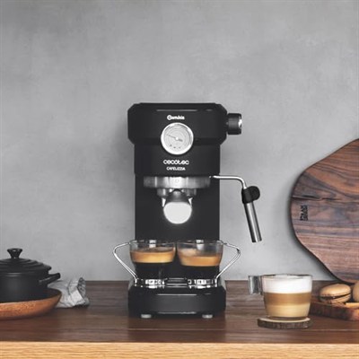 Cecotec Cafelizzia 790 Espresso Makinesi Siyah, 1350 W, Hızlı Isıtma Sistemi, 20 Basınç Çubukları, Ayarlanabilir Evaporatör, Su Deposu 1.2 Litre