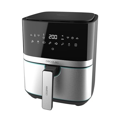 Cecotec CecoFry 5500 Pro, 5.5L Air Fryer XL, 1700 W, PerfectCook Teknolojisi, 8 Pişirme Modu