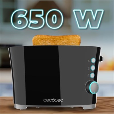 Cecotec Dikey Tost Makinesi Tost ve Tat Double B. 650 W Güç, 2 Kızarmış Ekmek için Çift Koltuk, Otomatik Kapatma ve Pop-Up, Kırıntı Toplayıcı, Ekstra Yükseklik Sistemi, Kendinden Merkezleme, Cımbız