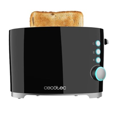 Cecotec Dikey Tost Makinesi Tost ve Tat Double B. 650 W Güç, 2 Kızarmış Ekmek için Çift Koltuk, Otomatik Kapatma ve Pop-Up, Kırıntı Toplayıcı, Ekstra Yükseklik Sistemi, Kendinden Merkezleme, Cımbız