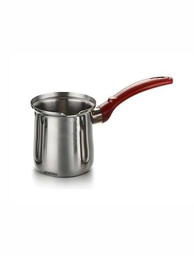 Çelik Cezve No.6 Büyük Boy - Kahve Cezvesi Metal (8 fincan- çap 10 cm 800 ml)