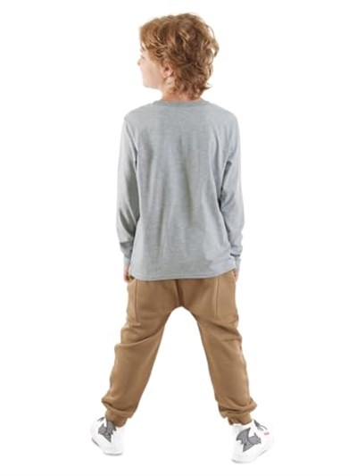 Cepte Kaplan Erkek Çocuk T-shirt Pantolon Takım