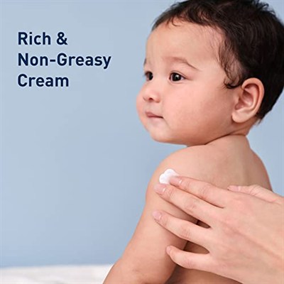 CeraVe Bebek Kremi | Seramidli Nazik Nemlendirici Krem | Parfüm, Paraben, Boya ve Ftalat İçermez | Zengin ve Yağsız Hissi | Nazik Bebek Cilt Bakımı | 5 Ons