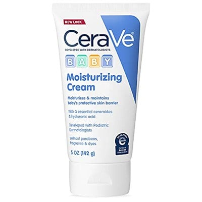 CeraVe Bebek Kremi | Seramidli Nazik Nemlendirici Krem | Parfüm, Paraben, Boya ve Ftalat İçermez | Zengin ve Yağsız Hissi | Nazik Bebek Cilt Bakımı | 5 Ons