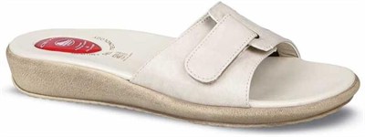 Ceyo 9200-12 Topuk Jelli Anatomik Taban Kadın Terlik Bej 36-40