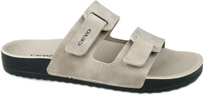 Ceyo PADOVA-2 Anatomik Taban Cırtlı Kadın Terlik Platin 36-40