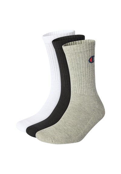 Champion C-Logo 3lü Paket Crew Çorap, Unisex Yetişkin - Seçenekler: 35-38, 39-42, 43-46