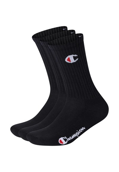 Champion C-Logo 3lü Paket Crew Çorap, Unisex Yetişkin