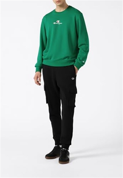 Champion Erkek Baskılı Bisiklet Yaka Sweatshirt