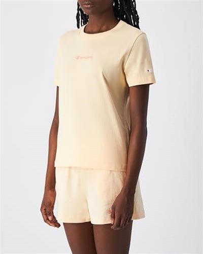 Champion Kadın Baskılı Bisiklet Yaka T-Shirt