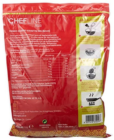 Chefline Asia Chefline Asia Panko Klasik Ort.Boy Ek.Kir.1Kg