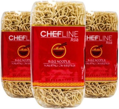 Chefline Asia Yumurtalı Çin Eriştesi Egg Noodle 350 Gr X 3 Adet