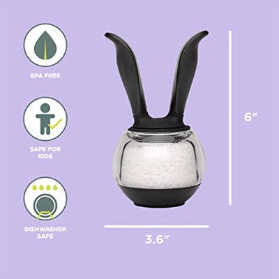 Chefn Tuz değirmeni Tuz topu, baharat değirmeni, tuzluk, seramik hassas öğütücü, plastik değirmen (renk: siyah/şeffaf), miktar: 1 adet