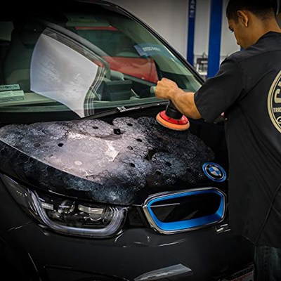 Chemical Guys BUFX112HEX5 Hex-Logic Quantum orta ağırlıkta kesme pedi, turuncu (12,7 cm taşıyıcı plaka için uygun 5,5 inç)
