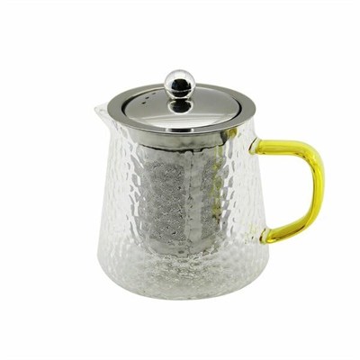 Chermik Yakut-9972 (550Ml) (Yuvarlak) (Kabartmalı & Borosilikat) Cam Demlik*48
