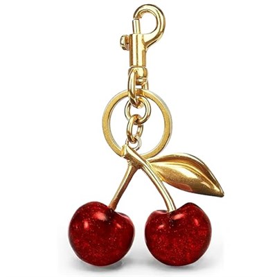 Cherry Keychain Bag Purse Charms For Handbags Cherry Accessories Mothers Day Birthday Ideas