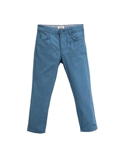 Chino Pantolon Cepli Slim Fit Pamuklu Beli Ayarlanabilir Lastikli