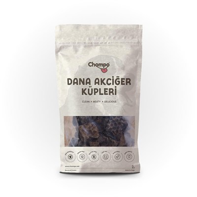 Chompo Dana Akciğer Küpleri 100% Doğal Katkısız Köpek Ödül Maması 100 Gr | Tek İçerik
