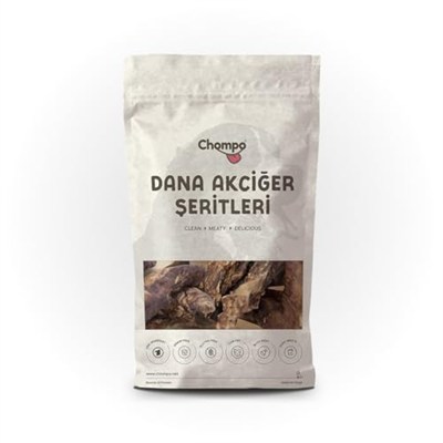 Chompo Dana Akciğer Şeritleri 100% Doğal Katkısız Köpek Ödül Maması 100 Gr | Tek içerik