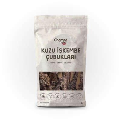 Chompo Kuzu İşkembe Çubukları 100% Doğal Katkısız Köpek Ödül Maması 100 Gr | Tek İçerik