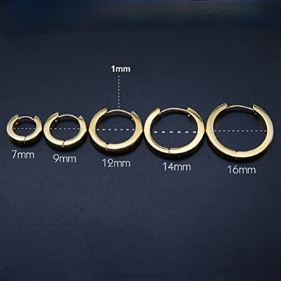 Christian Breton Gold Lüks 316 L Cerrahi Çelik Halka Küpe - 12 mm