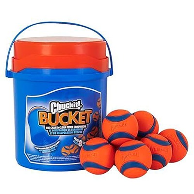 Chuckit! Özel Kova Seti - 8 adet Ultra Ball Medium ve Temizlik Kovası