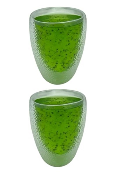 Çift Cidarlı Buzlu Kahve, Latte, Çay Bardağı Seti, 300 ML, 6 Adet, Borosilikat Cam