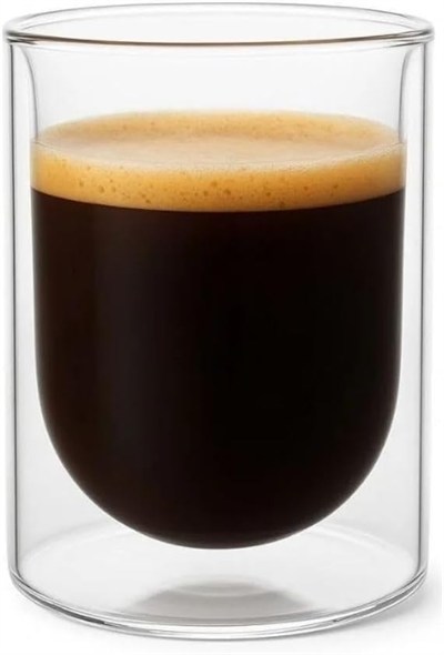 Çift Cidarlı Cam, Kahve, Latte, Espresso, Meşrubat Bardak, 250 ml, 1 Adet - 12127
