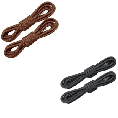 Çift Katmanlı, Sağlam, Dayanıklı, Fitilli, Yuvarlak Bot Bağcığı, Ayakkabı Bağcığı, 1 Çift