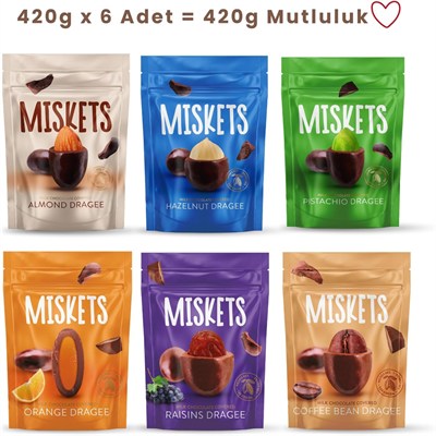 Çikolata Kaplı Draje Tanışma Paketi 6 Adet x 70 g