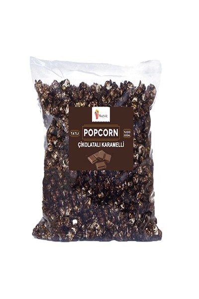 Çikolatalı Karamelli Patlamış Mısır / Popcorn 130Gr.