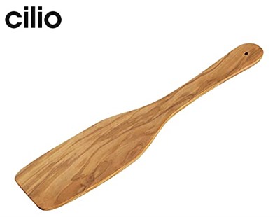 Cilio 182071 Kızartma tenceresi spatula, ahşap, kahverengi, 38 x 7 x 0,5 cm