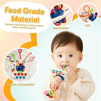 Circle Toys UFO Eğitici Duyusal Aktivite Oyuncağı - 1-3 Yaş Yürümeye Başlayan Çocuklar için Montessori Gelişim Seti