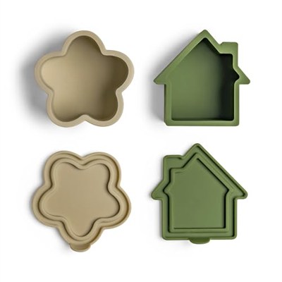 Citron Citron 4lü Silikon Beslenme Kutusu Düzenleyicileri - Grey/Green/Caramel 1061008
