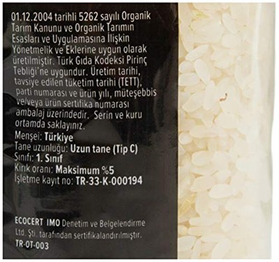 Cityfarm Organik Pirinç,1000 Gr