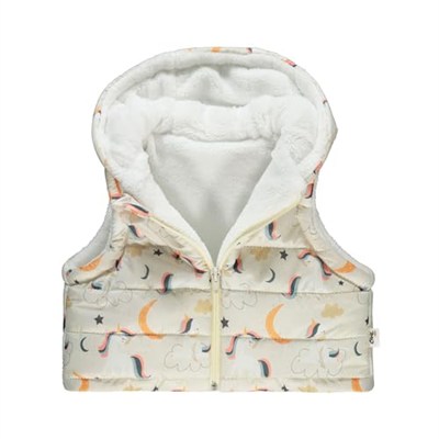 Civil Baby Kız Bebek Yelek 6-18 Ay Ekru