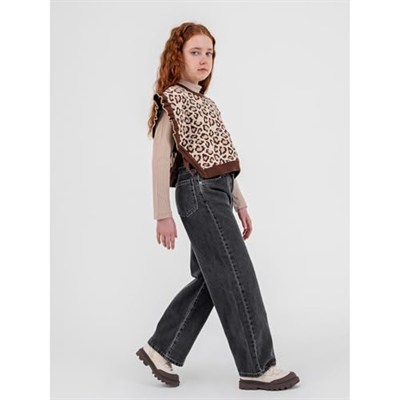 Civil Girls Kız Çocuk Pantolon 6-9 Yaş Füme