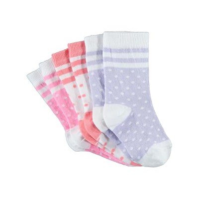 Civil Girls Kız Çorap 3lü Soket Çorap Set 2-12 Yaş Beyaz
