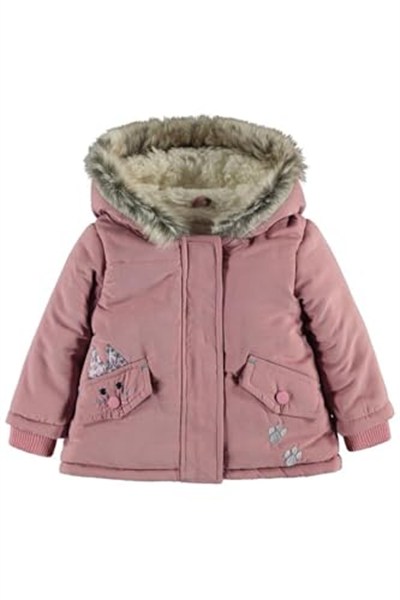 Civil Tavşan Kulak Nakışlı 6-18 Ay Mont -, 6-9 AY, Tavşan Kulak Nakışlı Mont, Pudra, baby-girls