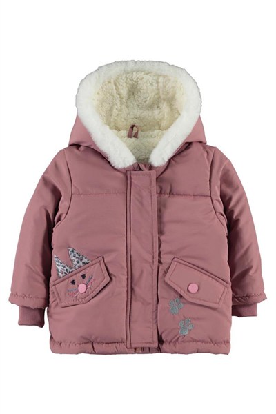 Civil Tavşan Kulak Nakışlı 6-18 Ay Mont -, 6-9 AY, Tavşan Kulak Nakışlı Mont, Pudra, baby-girls