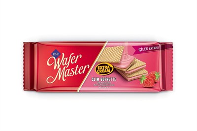 Çizmeci W.Master Slim Çilekli Gofrette 128g Tekli Paket