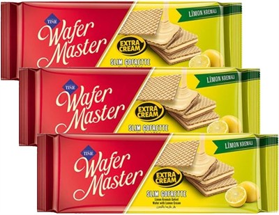 Çizmeci Wafer Master Slim Limonlu Gofrette 128g Tekli Paket